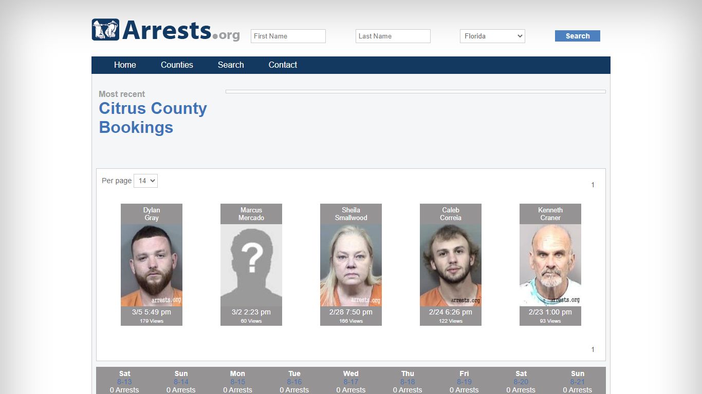 Citrus County Arrests and Inmate Search